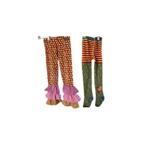 Matilda Jane Floral Print Leggings and Pants Ruffle Bottoms SET of 2, Size 4-6